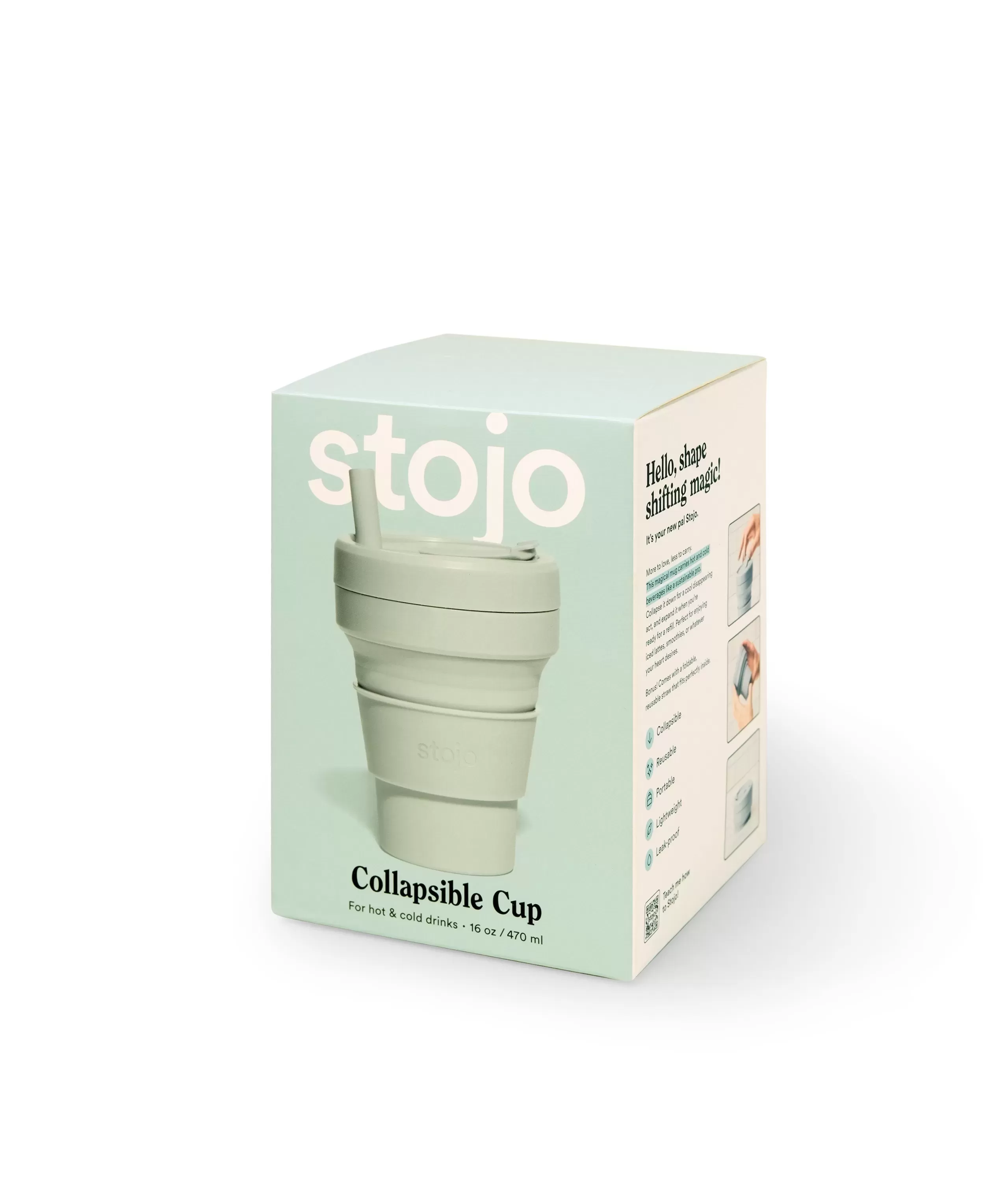 stojo / ストージョ BIGGIE 470ml (折り畳みマイカップ マイタンブラー)